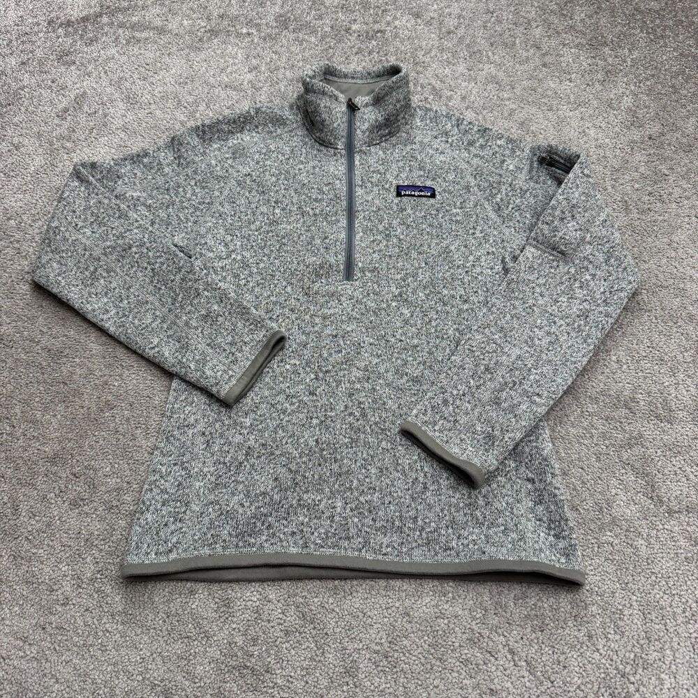 Patagonia Gray Heather Quarter-Zip Fleece Pullover